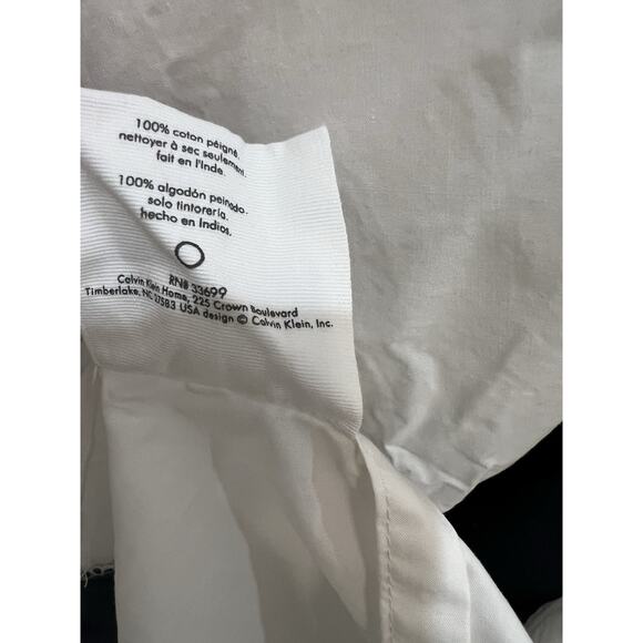 Calvin Klein California King Bed Skirt Blue 100% Combed Cotton 14” Drop - Picture 6 of 10